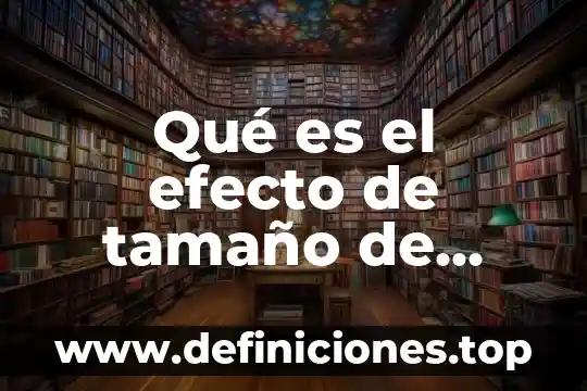 Qué es el efecto de tamaño de partículas en química