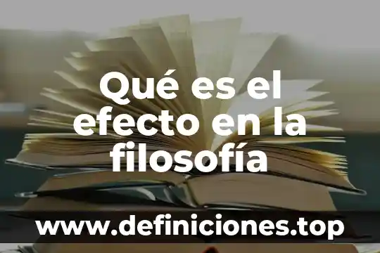 Qué es maquinar significado 5 Qué es el efecto en la filosofía