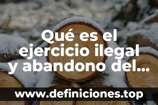 Ley de hacienda y crédito público que es 3 Qué es el ejercicio ilegal y abandono del servicio público