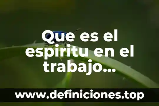 Qué es el trabajo colaborativo dentro de la danza 6 Que es el espiritu en el trabajo colaborativo