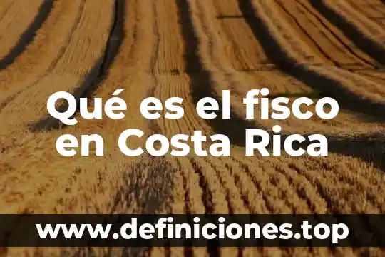 Que es el fisco nacional en peru 3 Qué es el fisco en Costa Rica