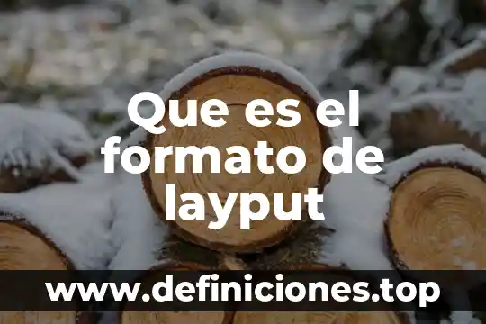 Que es el formato wmv 4 Que es el formato de layput