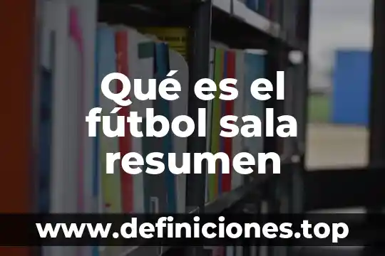 Que es ser un crack en el futbol 8 Qué es el fútbol sala resumen