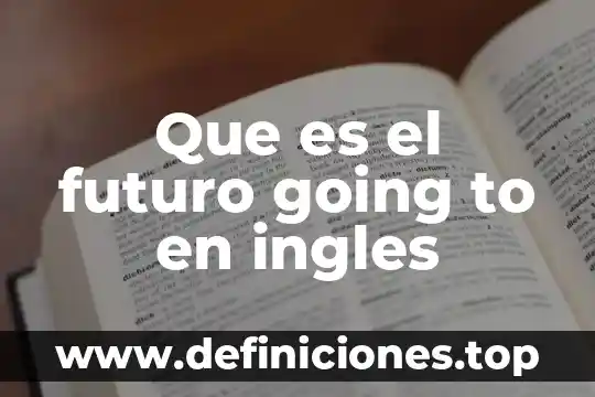 Que es speedy en ingles 3 Que es el futuro going to en ingles