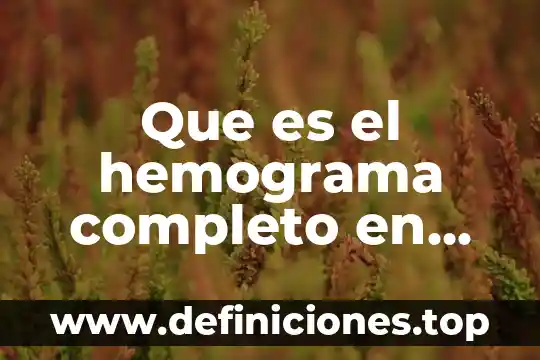 Qué es amoniaco en enfermería 8 Que es el hemograma completo en enfermeria en hemorragia obtetrica