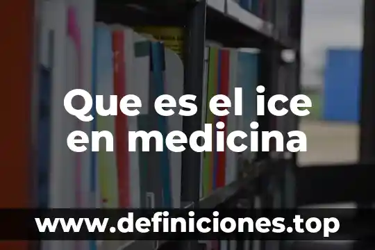 Qué es la medicina alternativa para el cáncer 5 Que es el ice en medicina