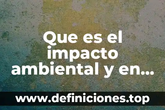 Qué es el cuerpo ciliar y donde se encuentra 3 Que es el impacto ambiental y en donde se manifiesta