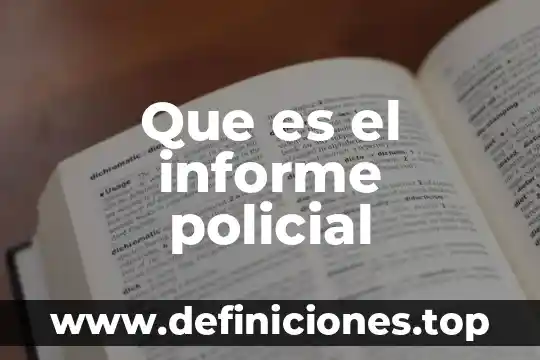 Que es un informe access 2010 3 Que es el informe policial