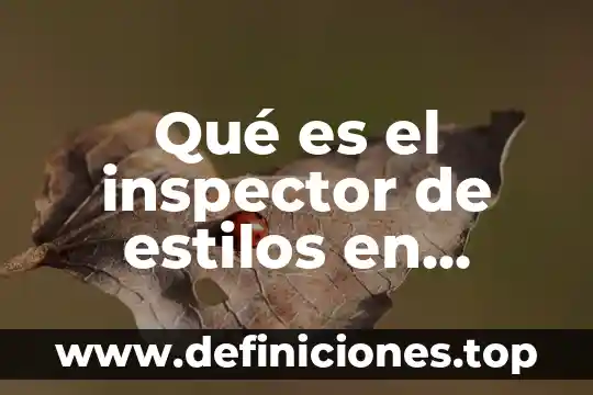 Que es copiar en word significado 7 Qué es el inspector de estilos en Word