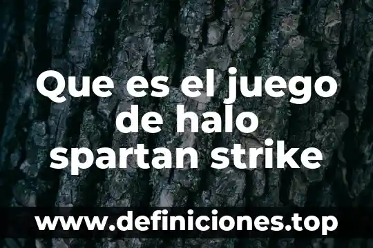 Que es el juego segun bruner 4 Que es el juego de halo spartan strike