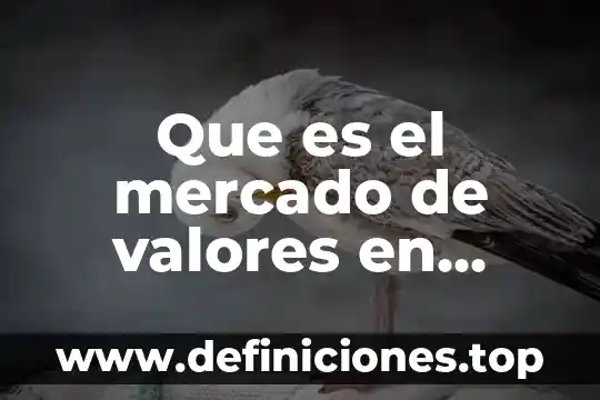 Que es la polaridad valores 7 Que es el mercado de valores en mexico