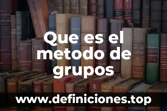 Que es grupos repetidos bd 6 Que es el metodo de grupos