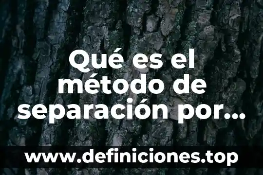 Qué es la separación y análisis de lípidos 3 Qué es el método de separación por porcentaje