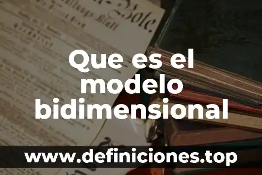 Bpm que es en cuestión de salud 3 Que es el modelo bidimensional