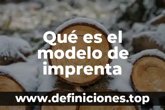 Qué es un modelo textual 3 Qué es el modelo de imprenta