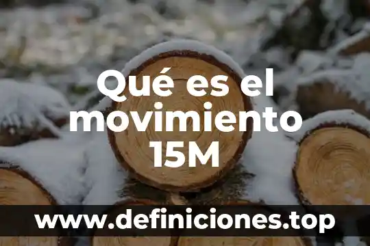 Qué es el movimiento consepto y dignificado 3 Qué es el movimiento 15M
