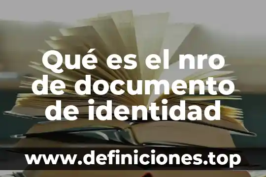 Que es la identidad cultural yahoo 7 Qu茅 es el nro de documento de identidad