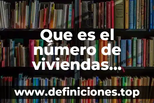 Que es el número de viviendas permitidas seduvi