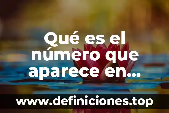 Qué es el número que aparece en Snapchat