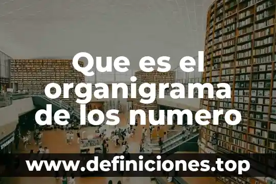 Que es el organigrama de los numero