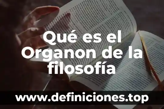 Que es compuesto en filosofia 3 Qué es el Organon de la filosofía