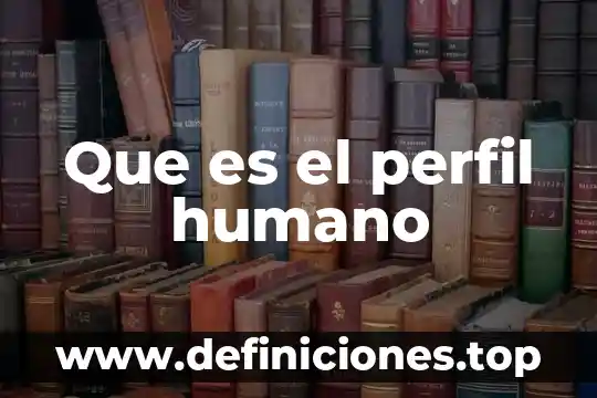 Que es la bipeda cuerpo humano 8 Que es el perfil humano