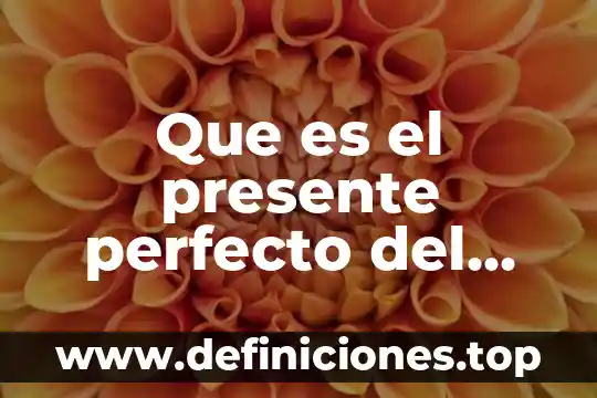 Que es el tiempo presente perfecto en ingles 4 Que es el presente perfecto del ingles