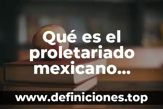 Que es siglo de programacion 5 Qué es el proletariado mexicano según el siglo xix