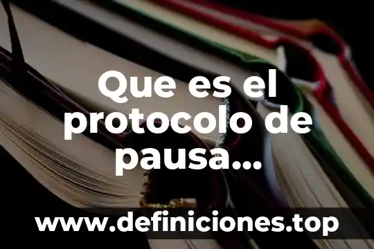 Que es el protocolo de pausa quirurgica cuando se aplica