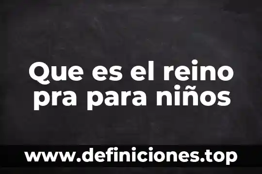 Que es buen pra desonflamar de una sacada de muela 5 Que es el reino pra para niños