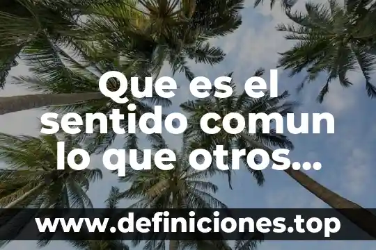 Tipo de comercio que es la compra-venta con otros paises 5 Que es el sentido comun lo que otros consideran