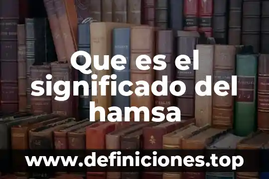 Que es el significado del hamsa