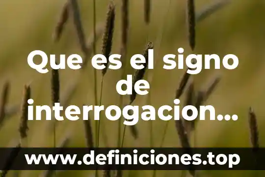 Que es interactuar con niños 3 Que es el signo de interrogacion para niños