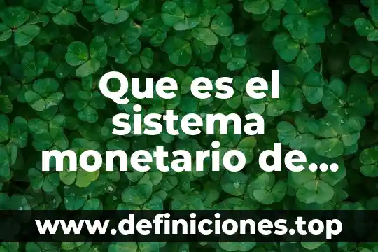 Que es y que hace el fondo monetario internacional 3 Que es el sistema monetario de compensación regional
