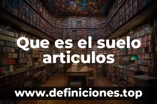 Que es el suelo y el agua 3 Que es el suelo articulos