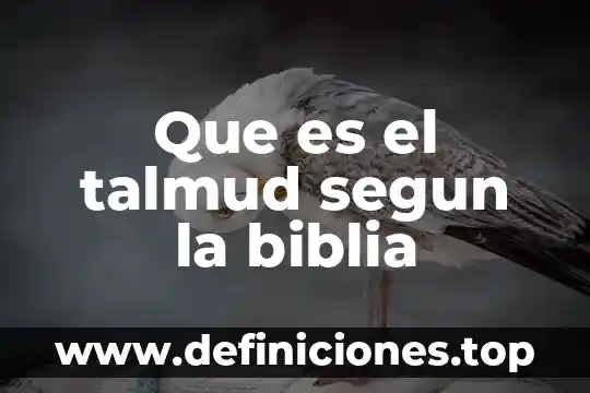 Que es el pecado segun la biblia catolica 7 Que es el talmud segun la biblia