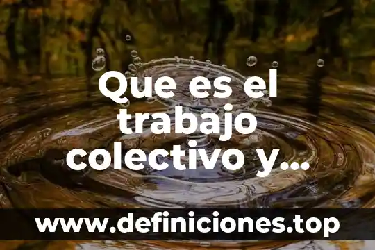 Que es un proyecto solidario y como se hace 3 Que es el trabajo colectivo y solidario