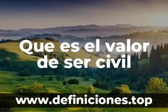 Que es valor presente del dinero 3 Que es el valor de ser civil