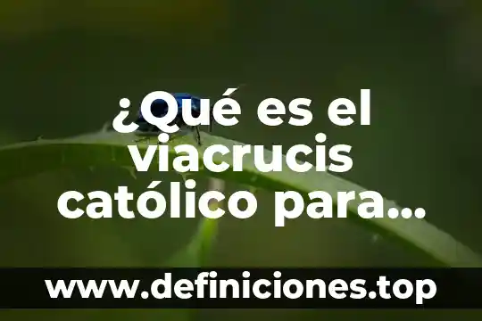 Qué es desterrar significado católico 5 ¿Qué es el viacrucis católico para niños?