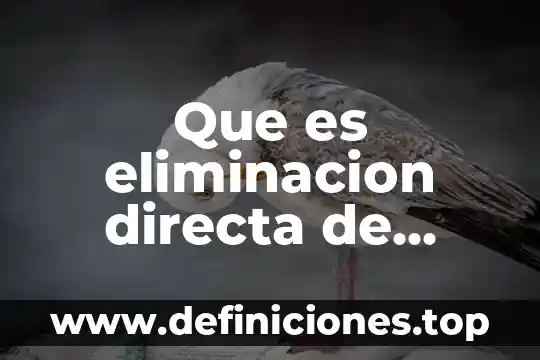 Que es eliminacion directa de round robin