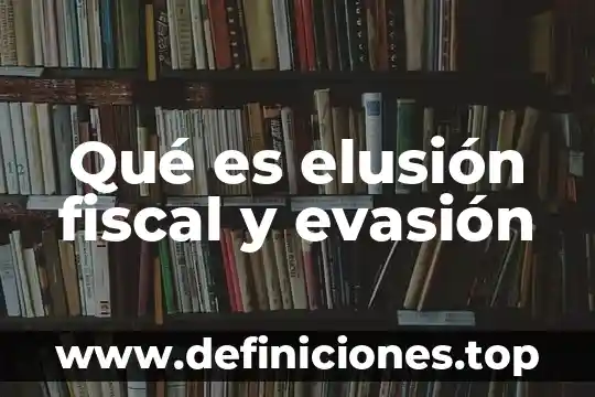 Que es un aprovechamiento fiscal 3 Qué es elusión fiscal y evasión