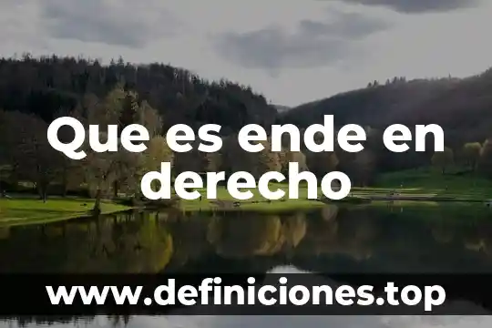Que es un dono en programacion 3 Que es ende en derecho
