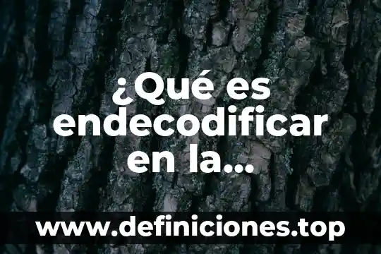 Que es la consultoria en comunicacion 5 ¿Qué es endecodificar en la comunicación?
