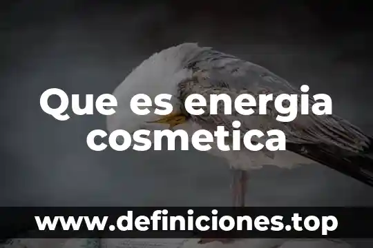 Que es una crema en quimica cosmetica 5 Que es energia cosmetica