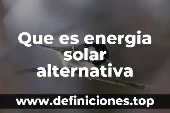 Que es la musica alternativa yahoo 6 Que es energia solar alternativa