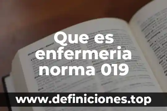 Que es una norma tecnica chile 8 Que es enfermeria norma 019