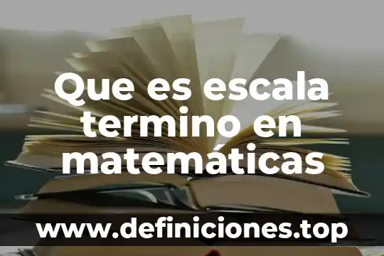 Por qué es importante la comprobación en las matemáticas 5 Que es escala termino en matemáticas