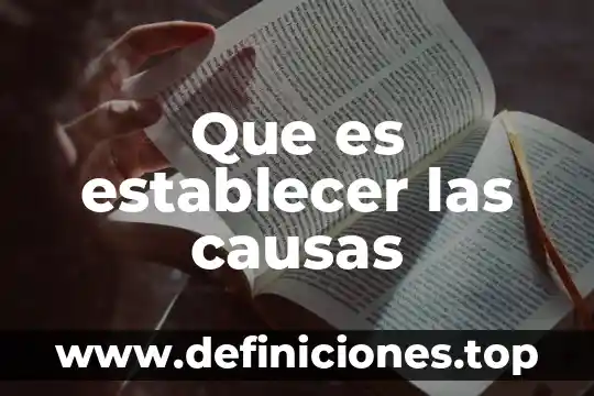 Que es establecer politicas 5 Que es establecer las causas