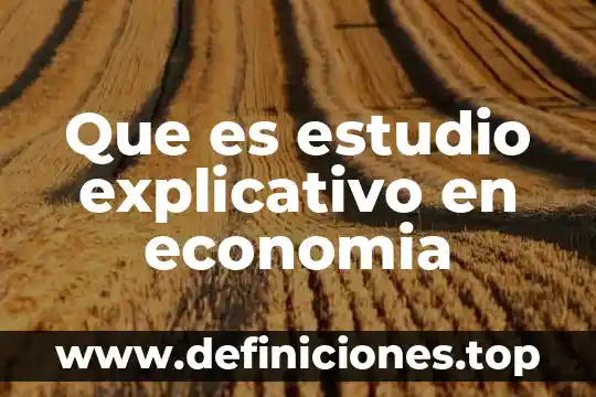 Que es el modelo explicativo de alumnos con altas capacidades 5 Que es estudio explicativo en economia