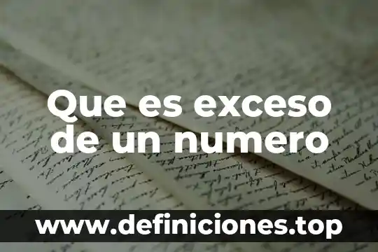 Qué es el rene cyt número de rencyt 3 Que es exceso de un numero